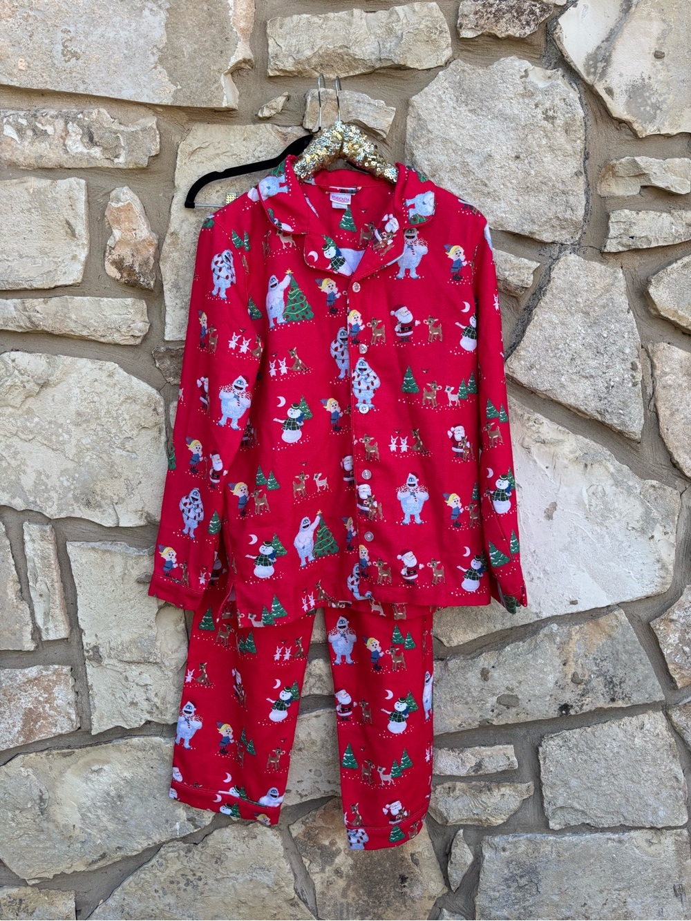 Pottery Barn Kids Rudolph pjs adult size xs